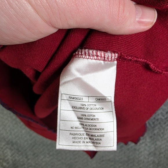 Nike Men's Large Red Long Sleeve Henley Shirt Cotton Athletic Casual‎ - Picture 8 of 10